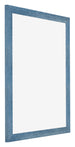 Mura MDF Photo Frame 70x90cm Bright Blue Swept Front Oblique | Yourdecoration.co.uk