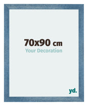 Mura MDF Photo Frame 70x90cm Bright Blue Swept Front Size | Yourdecoration.co.uk