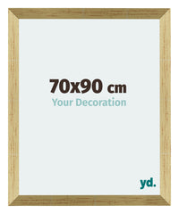Mura MDF Photo Frame 70x90cm Gold Shiny Front Size | Yourdecoration.co.uk
