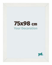 Mura MDF Photo Frame 75x98cm White Swept Front Size | Yourdecoration.co.uk