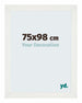 Mura MDF Photo Frame 75x98cm White Swept Front Size | Yourdecoration.co.uk