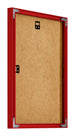 New York Aluminium Photo Frame 18x24cm Ferrari Red Back Oblique | Yourdecoration.co.uk