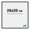 New York Aluminium Photo Frame 20x20cm Black Matt Front Size | Yourdecoration.co.uk