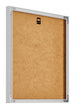 New York Aluminium Photo Frame 20x20cm Silver Matt Back Oblique | Yourdecoration.co.uk