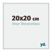 New York Aluminium Photo Frame 20x20cm Silver Matt Front Size | Yourdecoration.co.uk
