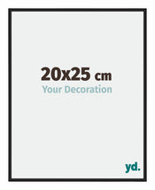 New York Aluminium Photo Frame 20x25cm Black Matt Front Size | Yourdecoration.co.uk