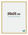 New York Aluminium Photo Frame 20x25cm Gold Shiny Front Size | Yourdecoration.co.uk