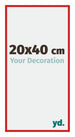 New York Aluminium Photo Frame 20x40cm Ferrari Red Front Size | Yourdecoration.co.uk