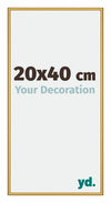 New York Aluminium Photo Frame 20x40cm Gold Shiny Front Size | Yourdecoration.co.uk