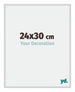 New York Aluminium Photo Frame 24x30cm Silver Matt Front Size | Yourdecoration.co.uk