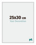 New York Aluminium Photo Frame 25x30cm Silver Matt Front Size | Yourdecoration.co.uk