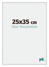 New York Aluminium Photo Frame 25x35cm Silver Matt Front Size | Yourdecoration.co.uk