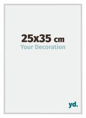 New York Aluminium Photo Frame 25x35cm Silver Matt Front Size | Yourdecoration.co.uk