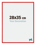 New York Aluminium Photo Frame 28x35cm Ferrari Red Front Size | Yourdecoration.co.uk