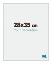 New York Aluminium Photo Frame 28x35cm Silver Matt Front Size | Yourdecoration.co.uk