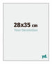 New York Aluminium Photo Frame 28x35cm Silver Matt Front Size | Yourdecoration.co.uk