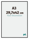 New York Aluminium Photo Frame 29 7x42cm A3 Black Matt Front Size | Yourdecoration.co.uk