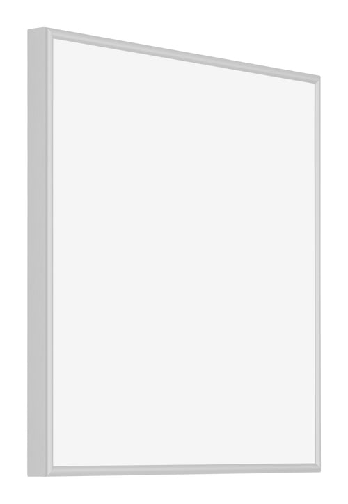 New York Aluminium Photo Frame 30x30cm Silver Matt Front Oblique | Yourdecoration.co.uk