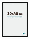 New York Aluminium Photo Frame 30x40cm Black Matt Front Size | Yourdecoration.co.uk