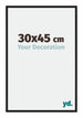New York Aluminium Photo Frame 30x45cm Black Matt Front Size | Yourdecoration.co.uk
