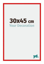 New York Aluminium Photo Frame 30x45cm Ferrari Red Front Size | Yourdecoration.co.uk