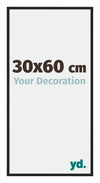 New York Aluminium Photo Frame 30x60cm Black Matt Front Size | Yourdecoration.co.uk