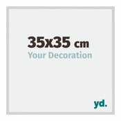 New York Aluminium Photo Frame 35x35cm Silver Matt Front Size | Yourdecoration.co.uk