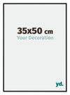 New York Aluminium Photo Frame 35x50cm Black Matt Front Size | Yourdecoration.co.uk