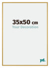 New York Aluminium Photo Frame 35x50cm Gold Shiny Front Size | Yourdecoration.co.uk