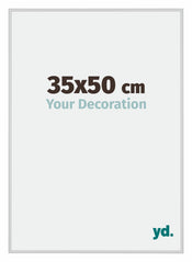New York Aluminium Photo Frame 35x50cm Silver Matt Front Size | Yourdecoration.co.uk