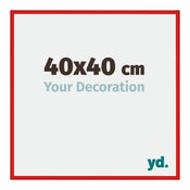 New York Aluminium Photo Frame 40x40cm Ferrari Red Front Size | Yourdecoration.co.uk