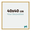 New York Aluminium Photo Frame 40x40cm Gold Shiny Front Size | Yourdecoration.co.uk
