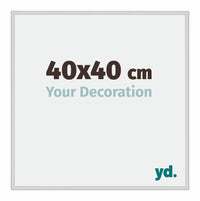 New York Aluminium Photo Frame 40x40cm Silver Matt Front Size | Yourdecoration.co.uk