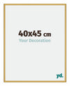 New York Aluminium Photo Frame 40x45cm Gold Shiny Front Size | Yourdecoration.co.uk