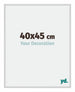 New York Aluminium Photo Frame 40x45cm Silver Matt Front Size | Yourdecoration.co.uk