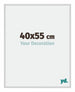 New York Aluminium Photo Frame 40x55cm Silver Matt Front Size | Yourdecoration.co.uk