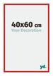 New York Aluminium Photo Frame 40x60cm Ferrari Red Front Size | Yourdecoration.co.uk