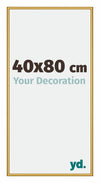 New York Aluminium Photo Frame 40x80cm Gold Shiny Front Size | Yourdecoration.co.uk