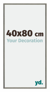 New York Aluminium Photo Frame 40x80cm Mercury Structure Front Size | Yourdecoration.co.uk