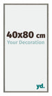 New York Aluminium Photo Frame 40x80cm Mercury Structure Front Size | Yourdecoration.co.uk