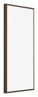 New York Aluminium Photo Frame 40x80cm Walnut Structure Front Oblique | Yourdecoration.co.uk