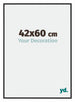 New York Aluminium Photo Frame 42x60cm Black Matt Front Size | Yourdecoration.co.uk