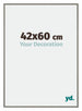 New York Aluminium Photo Frame 42x60cm Mercury Structure Front Size | Yourdecoration.co.uk