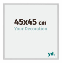 New York Aluminium Photo Frame 45x45cm Silver Matt Front Size | Yourdecoration.co.uk