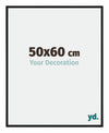 New York Aluminium Photo Frame 50x60cm Black Matt Front Size | Yourdecoration.co.uk