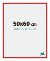 New York Aluminium Photo Frame 50x60cm Ferrari Red Front Size | Yourdecoration.co.uk