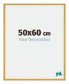 New York Aluminium Photo Frame 50x60cm Gold Shiny Front Size | Yourdecoration.co.uk