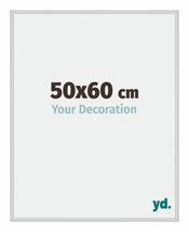 New York Aluminium Photo Frame 50x60cm Silver Matt Front Size | Yourdecoration.co.uk