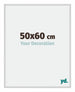 New York Aluminium Photo Frame 50x60cm Silver Matt Front Size | Yourdecoration.co.uk
