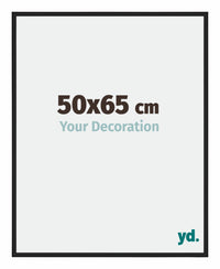 New York Aluminium Photo Frame 50x65cm Black Matt Front Size | Yourdecoration.co.uk